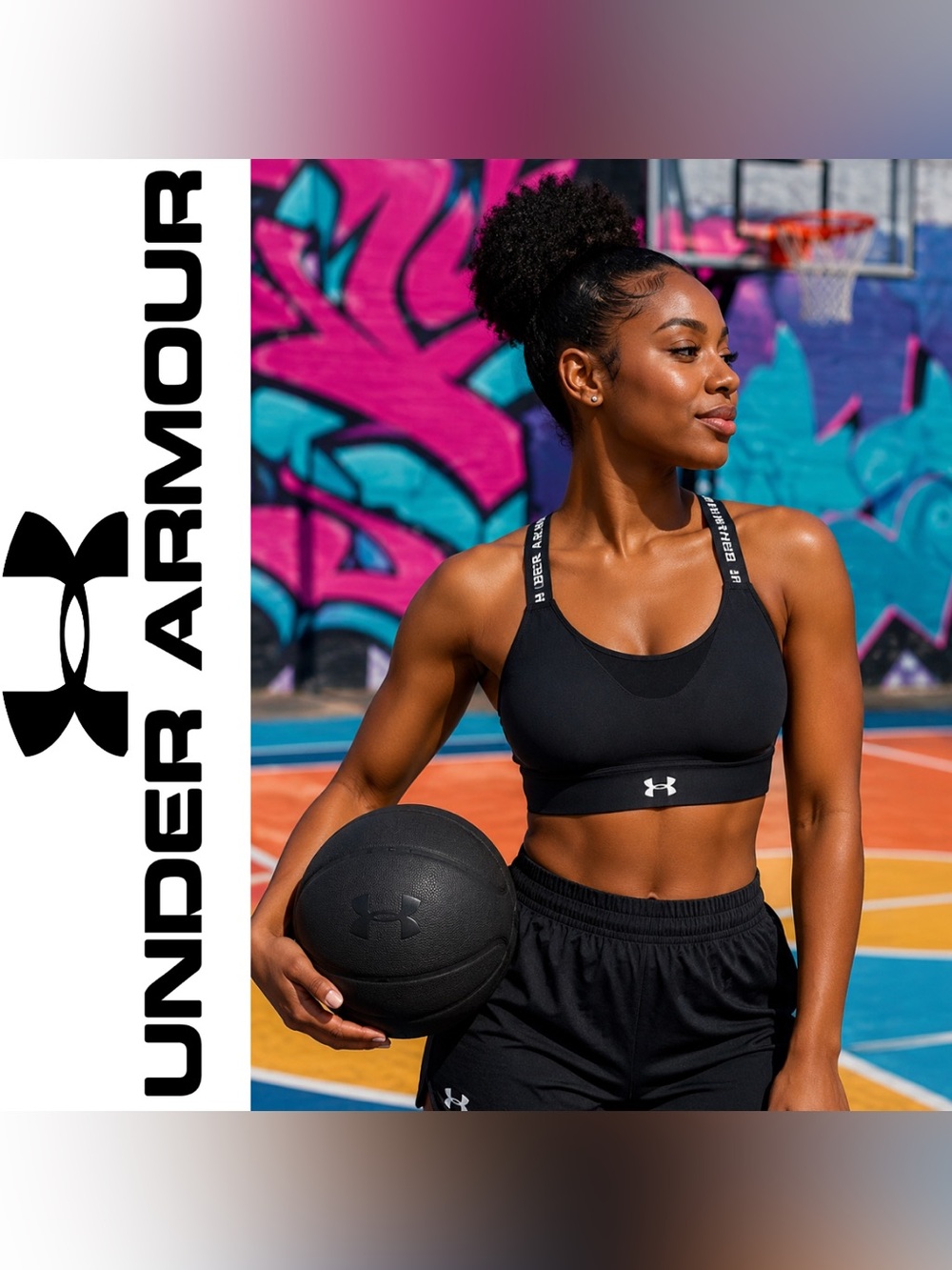 Under Armour Black Infinity High-Impact High Support Sports’ Multiway Bra, Large
